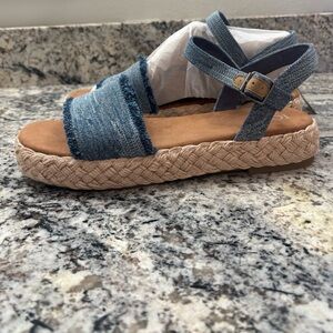 Blue Denim Toms Sandals